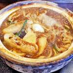 手打ちめん処 喜代志 - 親子味噌煮込み