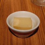 bodai - つきだし。卵豆腐だったと思う、、、
