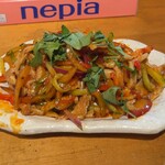 草原の料理 スヨリト - スヨリト(ラム胃袋のラー油和え)