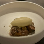 シュヴァル・ドゥ・ヒョータン - ブルーチーズムース チョコムース いちじく いちじくアイス