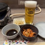 ジンギスカン×厚岸牡蠣  ラムグチカズヤ - ナムルとキムチ