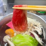 ひとりしゃぶしゃぶ 七代目 松五郎 - 牛カルビ〜♪