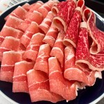 ひとりしゃぶしゃぶ 七代目 松五郎 新宿東宝ビル店 - 牛カルビ50g 豚バラ肉150g