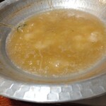 焼鳥大吉 - 食べました。このお出汁で雑炊します!