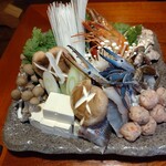 焼鳥大吉 - 寄せ鍋の角度を変えて