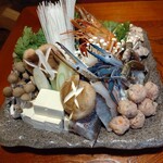 焼鳥大吉 - 寄せ鍋の角度を変えて