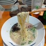 青波 - 長浜系ライト豚骨ラーメン