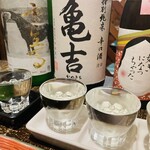 下北物語 - ドリンク写真:青森県産の日本酒 三種飲み比べ