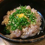焼鳥 一番星 - 鶏ユッケ(^^)