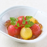 甘酢とまとの和風ジュレ仕立て