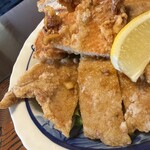 定食 くぅべ - ミックス唐揚げ定食（UP）