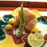 日本橋笈川 - 2014.11　河豚の唐揚げ