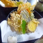 報徳庵 - 天ざるそば大盛り￥1650