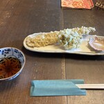 蕎麦彩膳 隆仙坊 - 穴子の天ぷらはふわふわ