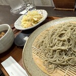 蕎麦切り 春のすけ - ネギ天つけそば