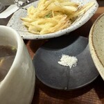 蕎麦切り 春のすけ - ネギ天つけそば