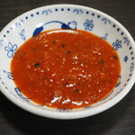 パンダ食堂 晴山閣 - 餃子のタレ