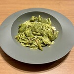 Kitchen Daruma - はもとキノコのバジルソースパスタ