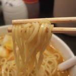 天理スタミナラーメン - 麺アップ