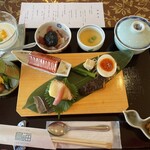 わたり温泉 鳥の海 - 朝ごはん(≧▽≦) 右下は鮟鱇肝味噌