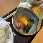 わたり温泉 鳥の海 - 自家製味噌漬け、梅干し