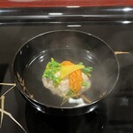 割烹 新多久 - （煮物椀）子皮煮