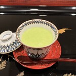 割烹 新多久 - （蒸し物）ブロッコリーの茶碗蒸し