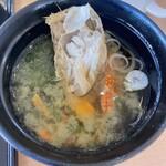わたり温泉 鳥の海 - かにと海苔の味噌汁
