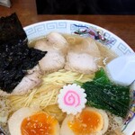 ホームラン軒 - 中華そば（さっぱり醤油）800円＋大盛り100円＋味玉100円