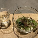 山形座 瀧波 - 高橋鯉屋の鯉のお造りに合わせる4杯目は、磐城壽(純米酒)