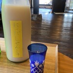 山形座 瀧波 - こちらも、ウェルカムドリンク。濁り酒