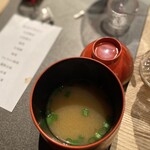 山形座 瀧波 - 自家製味噌のお味噌汁が染みます