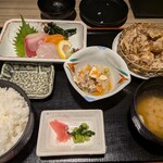 小魚 阿も珍 - ちーいか天刺身定食