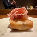 アカ - 自家製生ハムにパリパリのクロケット最強