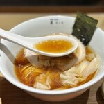 ニッポン ラーメン 凛 トウキョウ - わんたん醤油らぁ麺、味玉子付