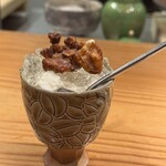 板前焼とり 成海 - 胡桃とパンナコッタ