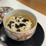 板前焼とり 成海 - 白子の茶碗蒸し