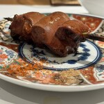 板前焼とり 成海 - 古処鶏肝/焦がしカリフラワー（甘木）