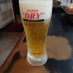 焼肉五苑 - ドリンク写真:アサヒスーパードライ生ビール（中）税込¥429
