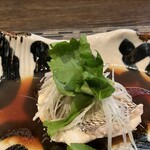 旬 あじさい - 鯛の上の白ネギも美味しい