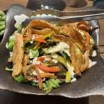 絆 個室居酒屋 - カリカリに揚げたゴボウがアクセント