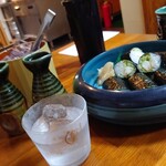 一平 - 本霧島とレタス巻