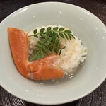 赤坂 渡なべ - クエと松葉ガニの酒蒸し