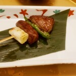 うなぎ 和食 大穀 - 黒毛和牛の串焼き