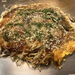 広島風お好み焼 大福 - 肉玉そばイカ天\800
