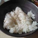 お米とろろ 和がや - よく切ってから茶碗に…