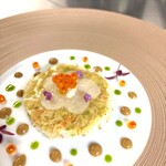 シェ オリビエ - ズワイ蟹とオマール海老のジュレ、イクラ