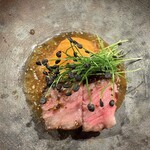 中津をにく - 【 サーロインの藁焼き 】