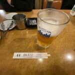 鉄板あさひ - 生ビール