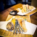 そば処 喜多原 - 野菜の天ざるそば 1,800円